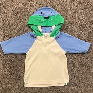 NWOT Florence Eiseman 12m Lightweight shirt with Walrus Hood